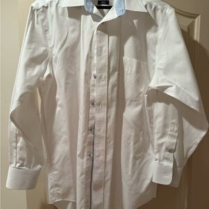 Men's Paul Fredrick white Dress Shirt